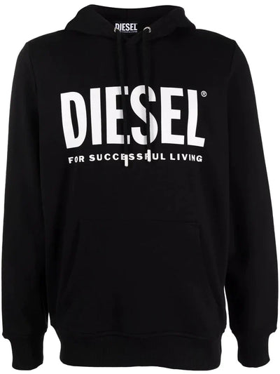 DIESEL PRINTED LOGO HOODIE