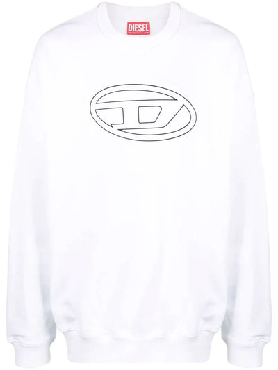 DIESEL PRINTED LOGO SWEATER