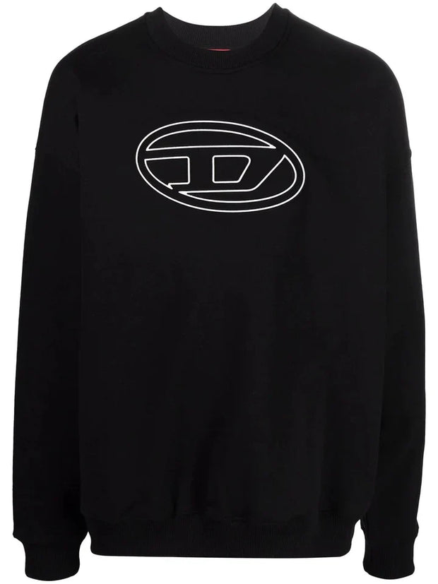 DIESEL PRINTED LOGO SWEATER