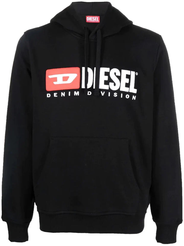 DIESEL S-GINN EMBROIDERED LOGO HOODIE
