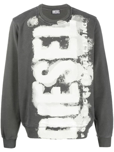 DIESEL PAINTERLY LOGO SWEATSHIRT
