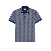 Classic fit monogram jacquard polo shirt