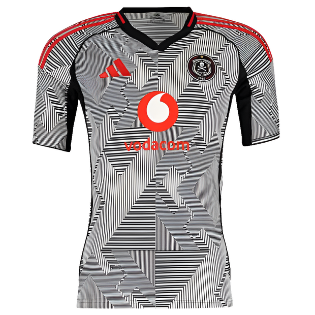 Orlando Pirates 25/26 Away Jersey Mens Black/White/Red