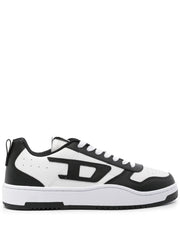 Diesel S-Ukiyo V2 Low Panelled Sneakers – White & Black