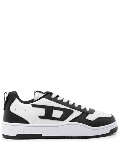 Diesel S-Ukiyo V2 Low Panelled Sneakers – White & Black