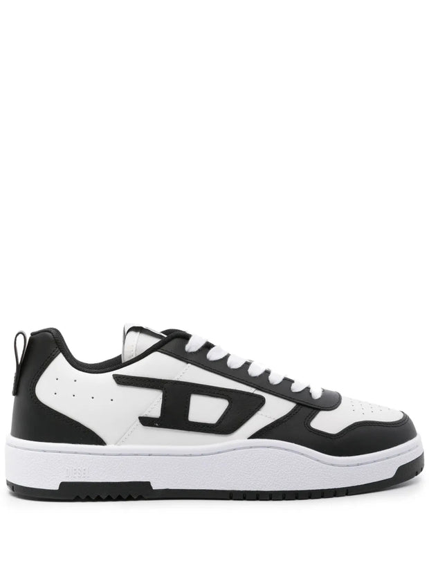 Diesel S-Ukiyo V2 Low Panelled Sneakers – White & Black