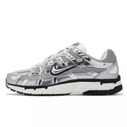 P-6000 Metallic Silver Men Unisex LifeStyle Casual Shoes Sneaker