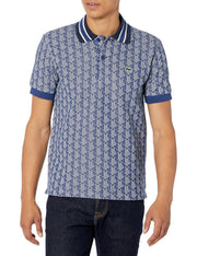 Classic fit monogram jacquard polo shirt