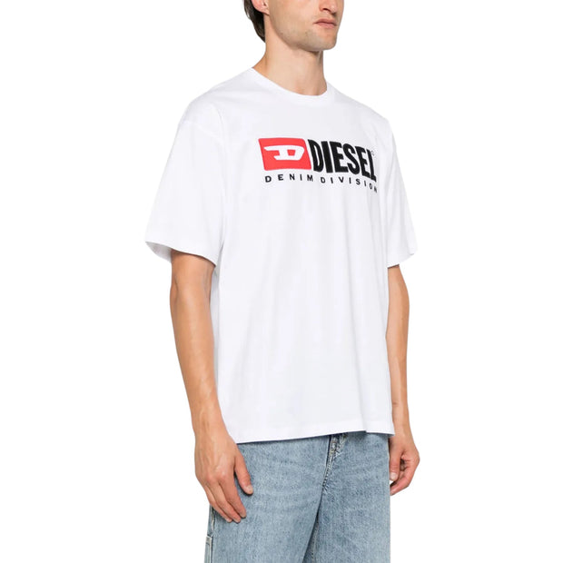 Diesel Men's T-Shirt T-Adjust K14 Logo White