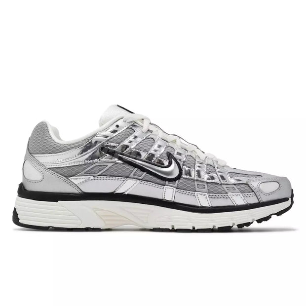 P-6000 Metallic Silver Men Unisex LifeStyle Casual Shoes Sneaker