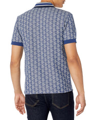 Classic fit monogram jacquard polo shirt