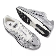P-6000 Metallic Silver Men Unisex LifeStyle Casual Shoes Sneaker