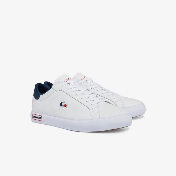 Lacoste Powercourt Leather Tricolour Trainers