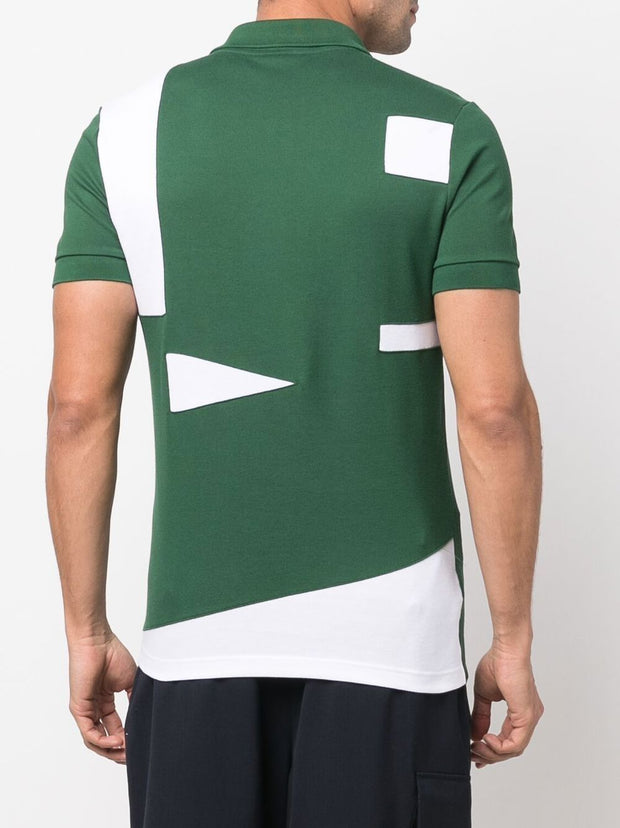 LACOSTE LOGO-PATCH SHORT-SLEEVED POLO SHIRT