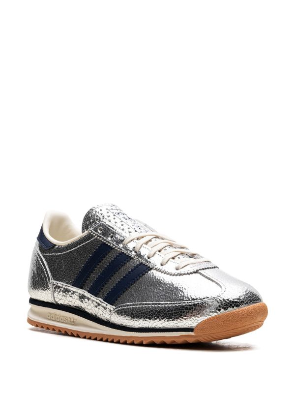 SL 72 "Silver Metallic/Collegiate Navy" sneakers