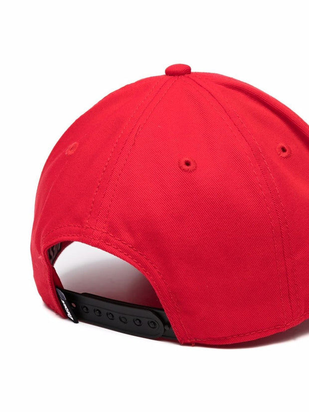 Diesel logo-patch cotton baseball cap
