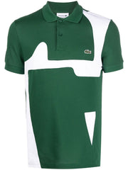 LACOSTE LOGO-PATCH SHORT-SLEEVED POLO SHIRT