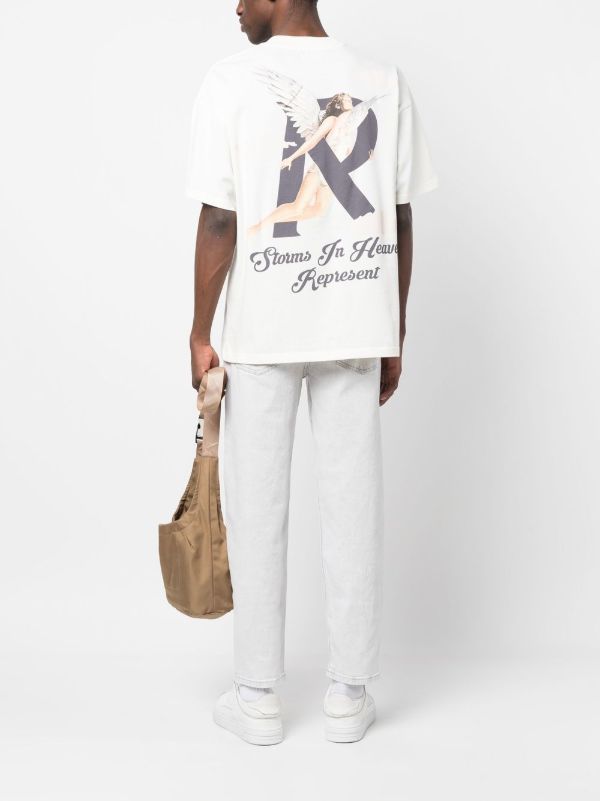 Represent Storms In Heaven T-Shirt Flat White