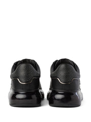 Karl Lagerfeld Ikon NFT Kapri Kushion Leather Sneakers – Black