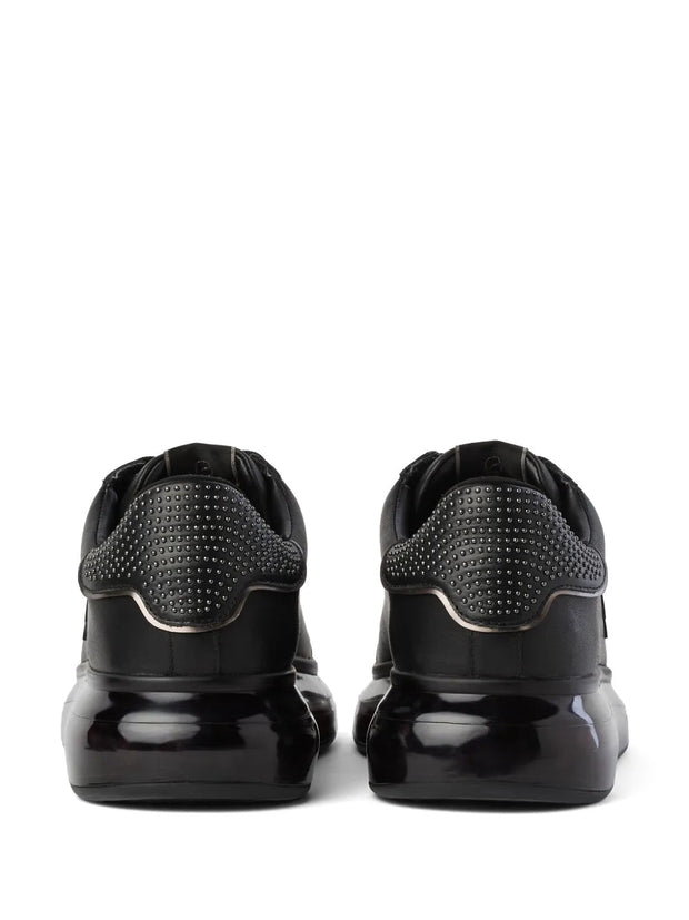 Karl Lagerfeld Ikon NFT Kapri Kushion Leather Sneakers – Black