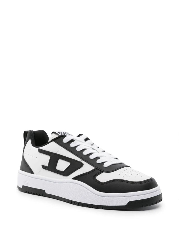 Diesel S-Ukiyo V2 Low Panelled Sneakers – White & Black
