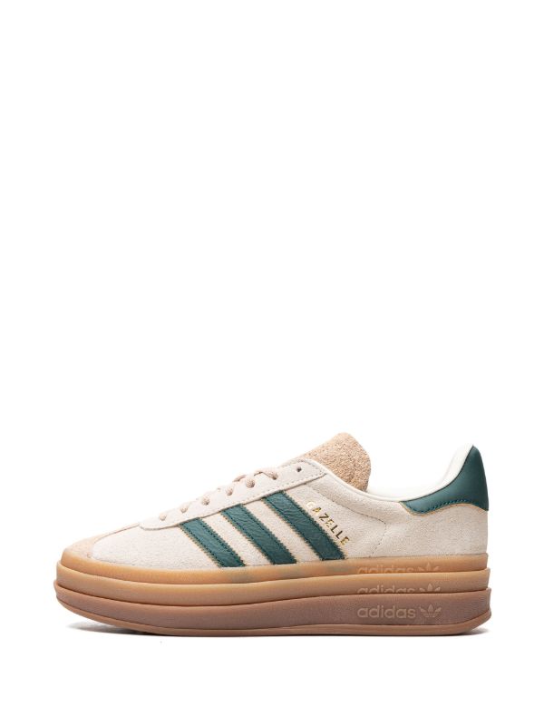 Gazelle Bold "Cream Collegiate/Green" sneakers