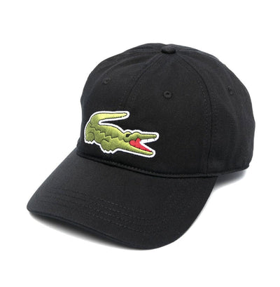 Lacoste Contrast Strap Oversized Crocodile Cotton Cap