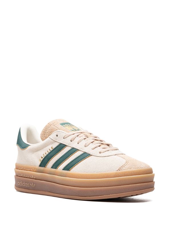 Gazelle Bold "Cream Collegiate/Green" sneakers