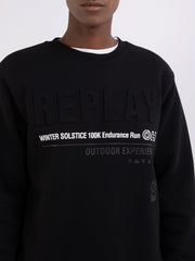 Replay Men's Crewneck Sweatshirt With Outdoor Print