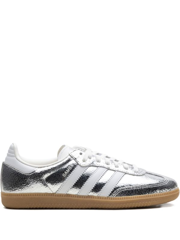 Samba OG "Silver Metallic Cracked Leather" sneakers