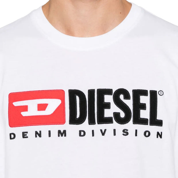 Diesel Men's T-Shirt T-Adjust K14 Logo White