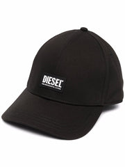 Diesel logo-patch cotton baseball cap