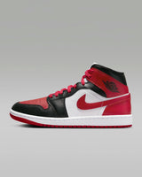 Nike Air Jordan 1 Mid 'Bred Toe'