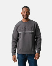 Replay Men's Crewneck Sweatshirt With Outdoor Print