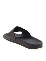 Karl Lagerfeld Contrasting Logo Slippers — Black