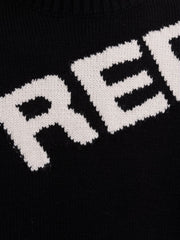 Replay Sweater In Wool Blend With Jacquard Logo