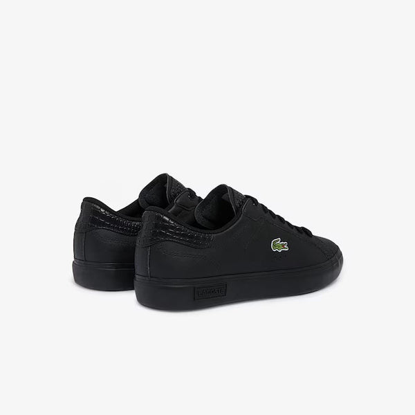 Lacoste Powercourt Burnished Leather Sneakers